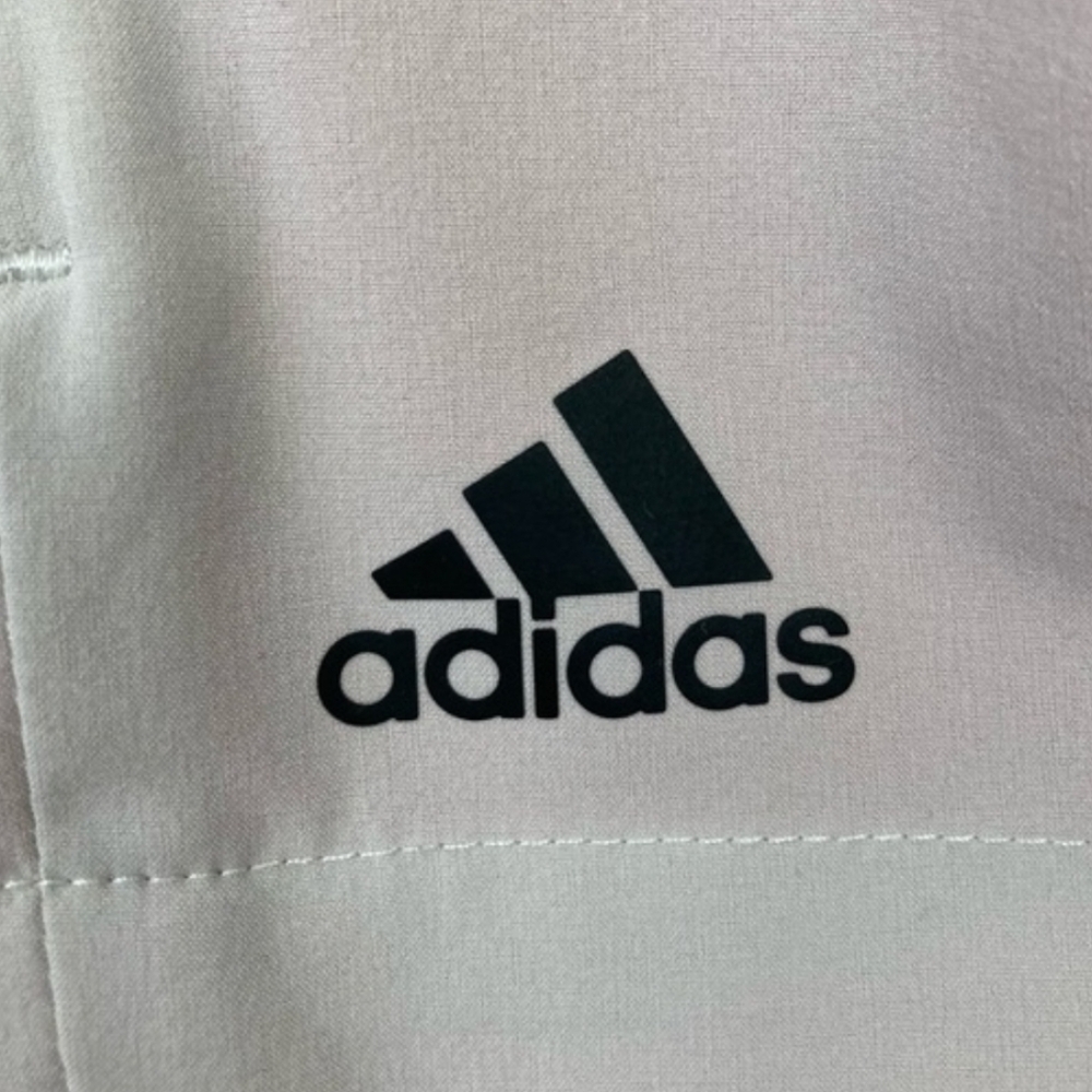 EXELLENT ADIDAS Track Jacket Womens Lightweight Color: Black Salmon Tan SZ M - Picture 16 of 16